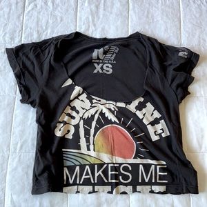 Rebel Yell Sunshine Crop Tee